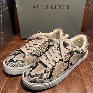 ALLSAINTS | Trish Platform Snake Sneakers